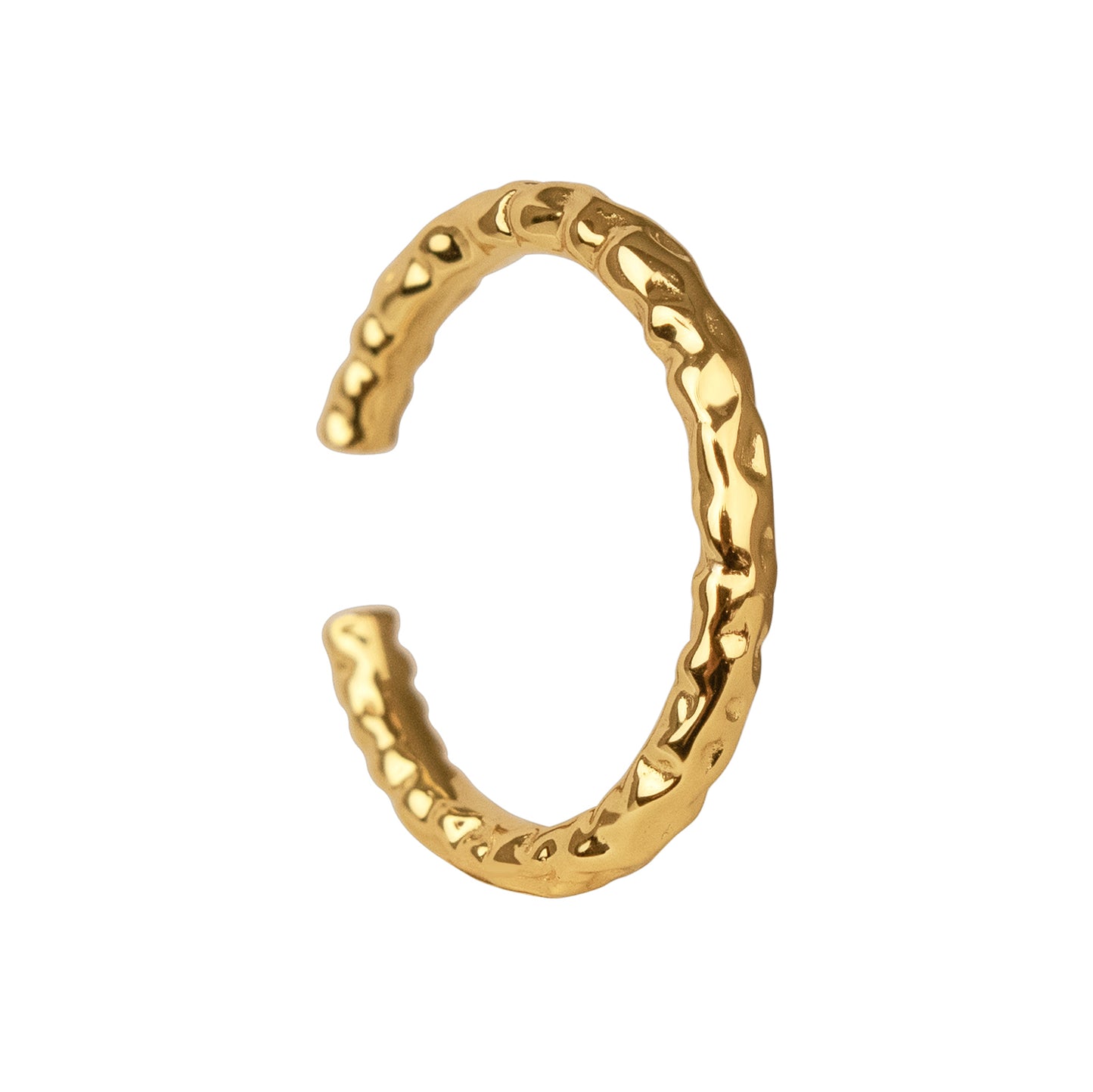 flux golden ring, 925 silver ring, 18k gold plated, adjustable, hypoallergenic