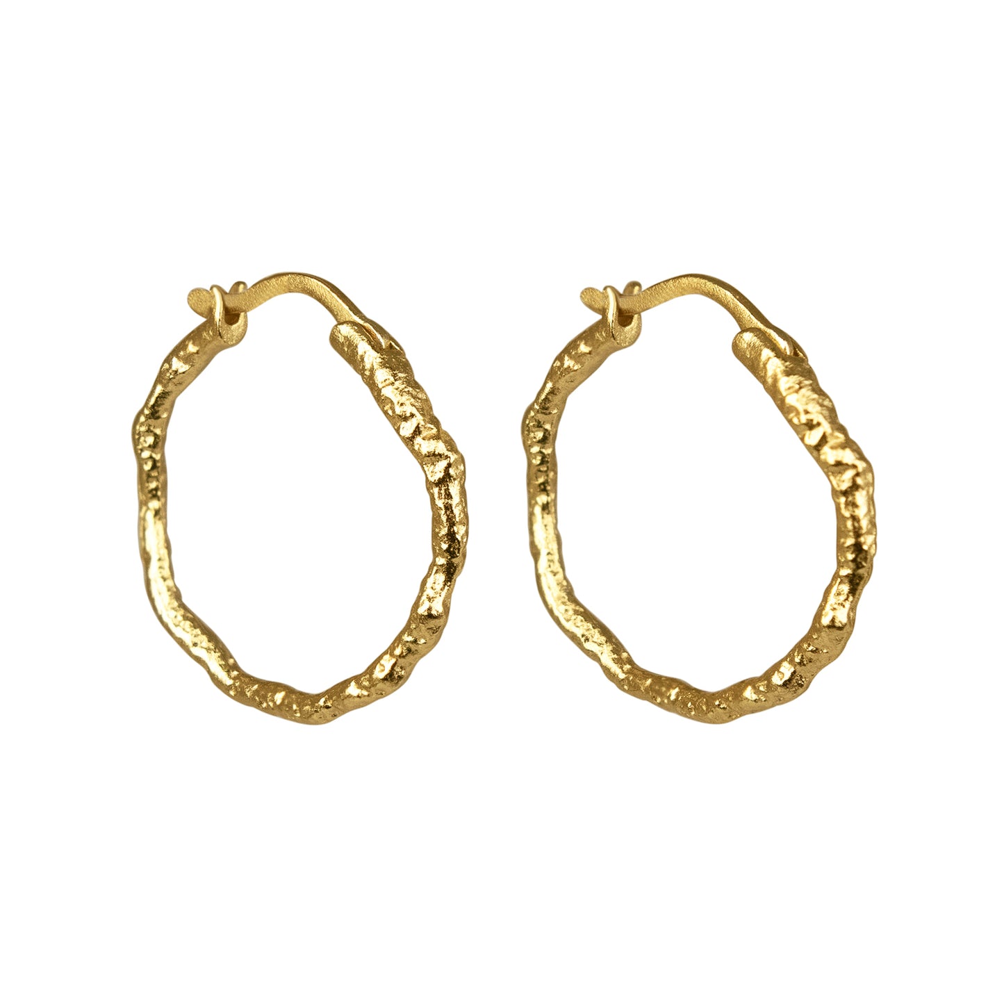 golden hoop earrings, 925 silver earrings, 18k gold plated, hypoallergenic