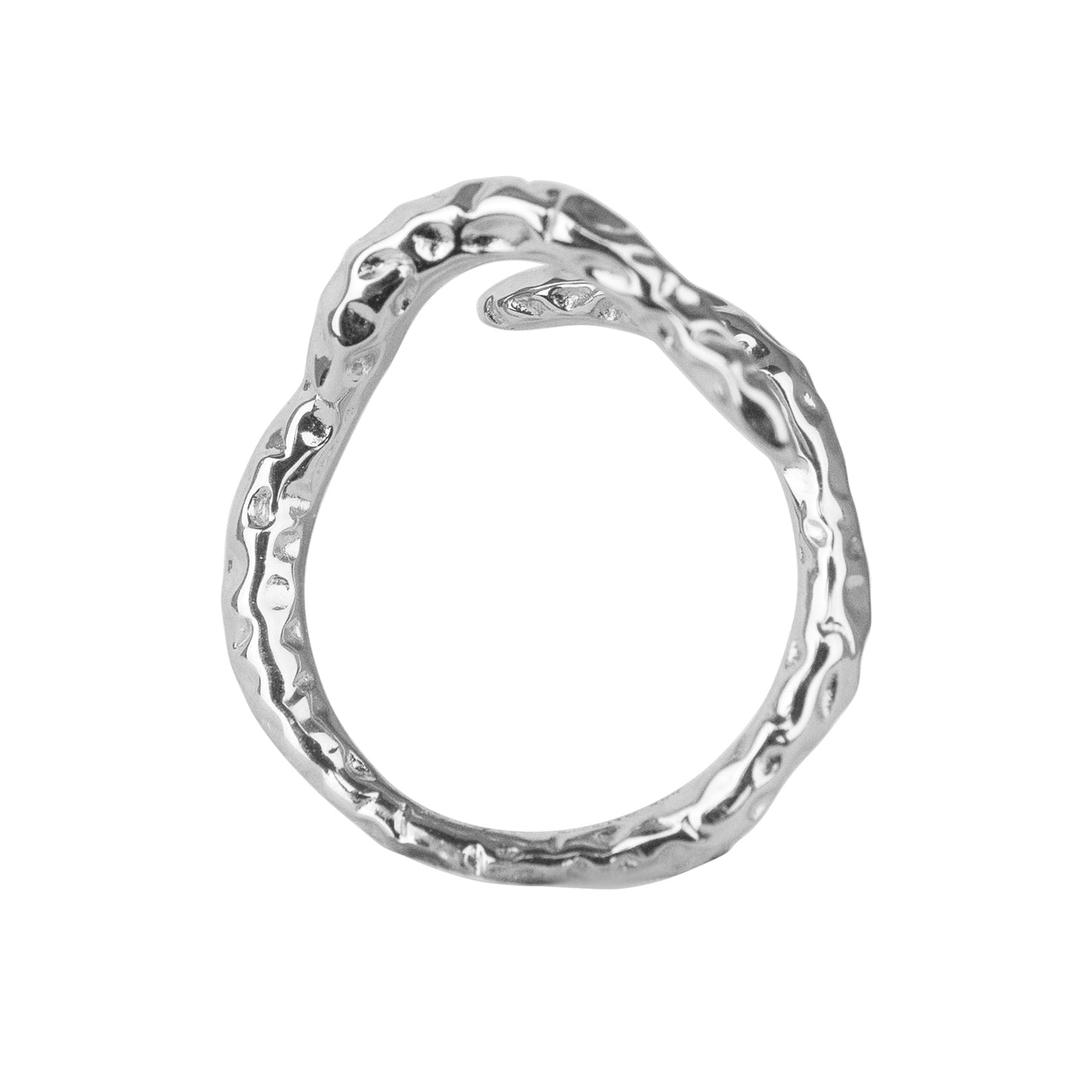 Enigma resizable silver ring