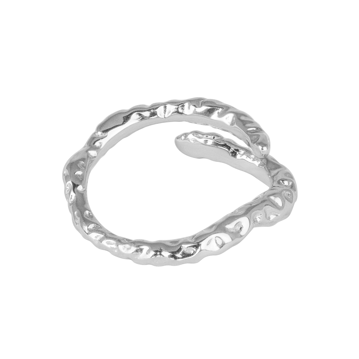 Enigma resizable silver ring