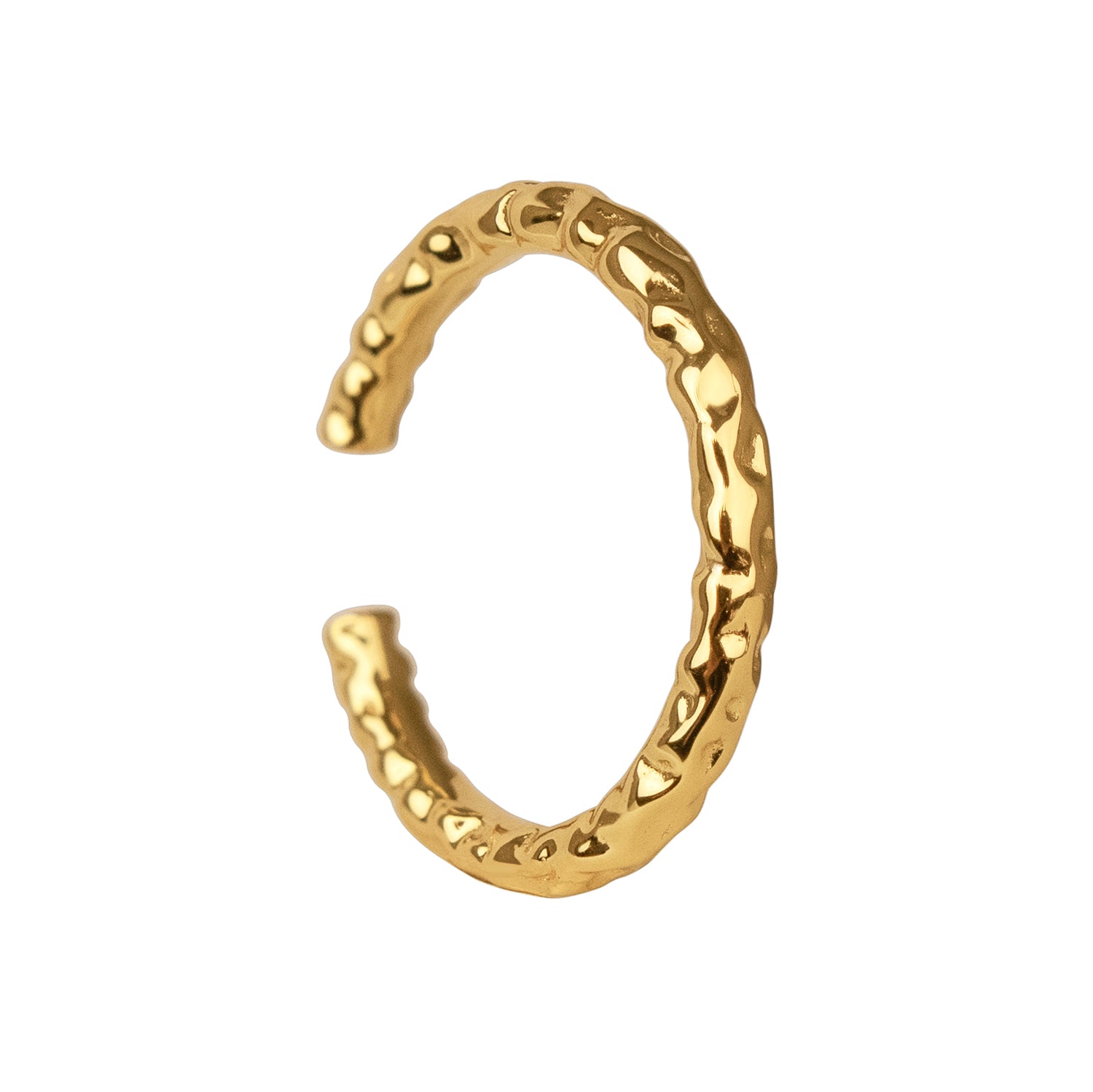 flux golden ring, 925 silver ring, 18k gold plated, adjustable, hypoallergenic 