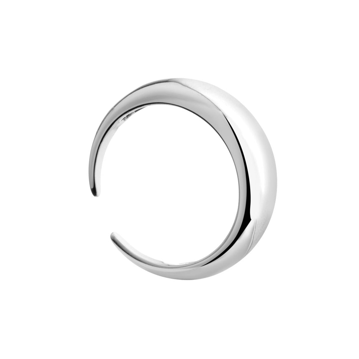 moonlight silver ring, 925 silver ring, rhodium plated, minimal, adjustable, hypoallergenic 