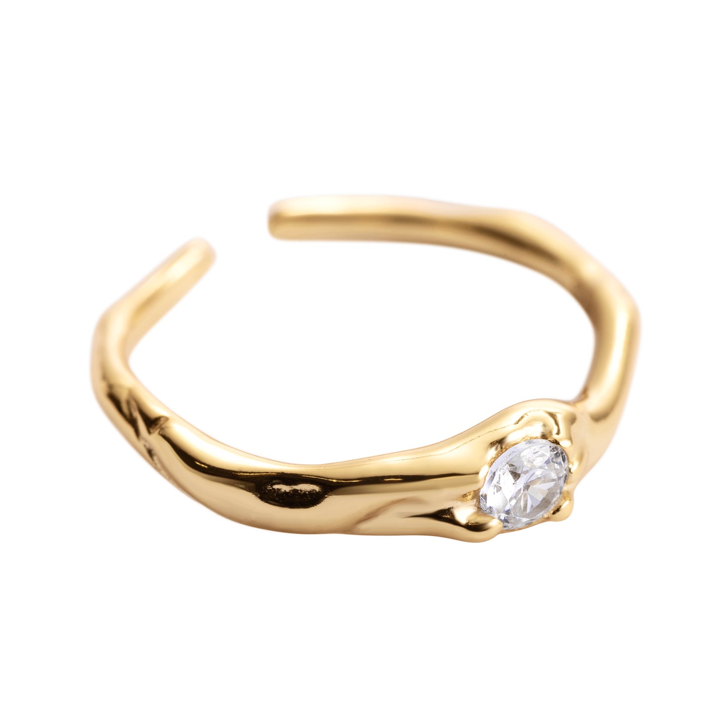 Celestial Gem resizable golden ring
