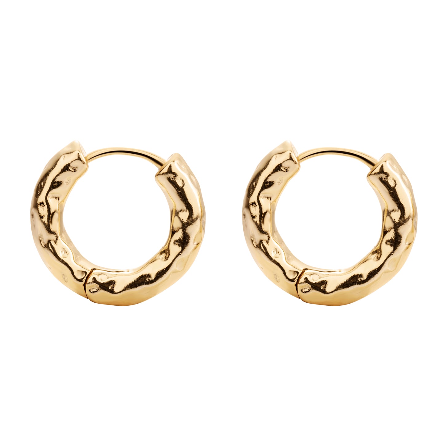 Frida golden hoop earrings