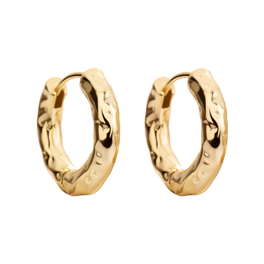 Frida golden hoop earrings